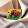 Cartoon ladybug fabric storage bag, foldable storage bag, children's toy storage box details Picture